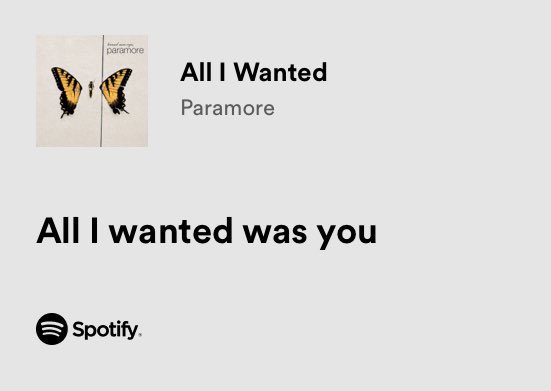 thesadbaby's tweet photo. paramore / all i wanted https://t.co/h78Dths3Kf