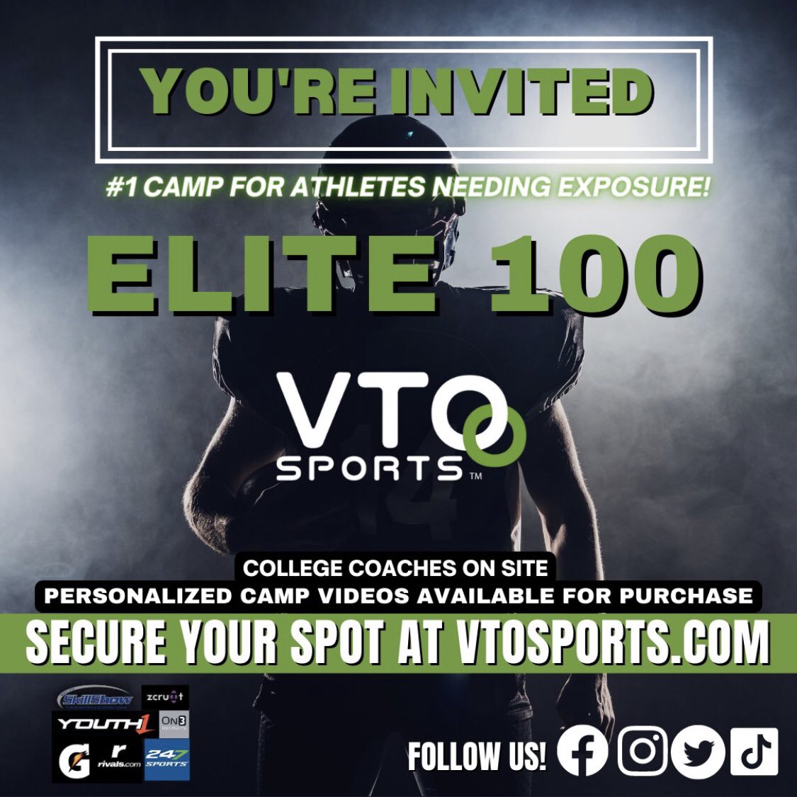 Thank you @VTOSPORTS for the invite I’m truly blessed to receive this 🏈🎯🔥 #snypergang #FuryBoyz
@Fury7v7 @TheQBTech @julius_levy @FutureBearsFB @TDJamesSr15 @COACHGRANT6 @OnPurpose_WP