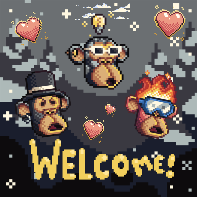 yixiu9527's tweet photo. .@apereunion First art i made from #apestudio ! This is crazy！ It's like the NFT version of Photoshop software. You can create any MEME ! https://t.co/O5icO0CpPh