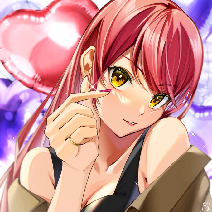 #見た人も無言でピンクの何かを上げる 