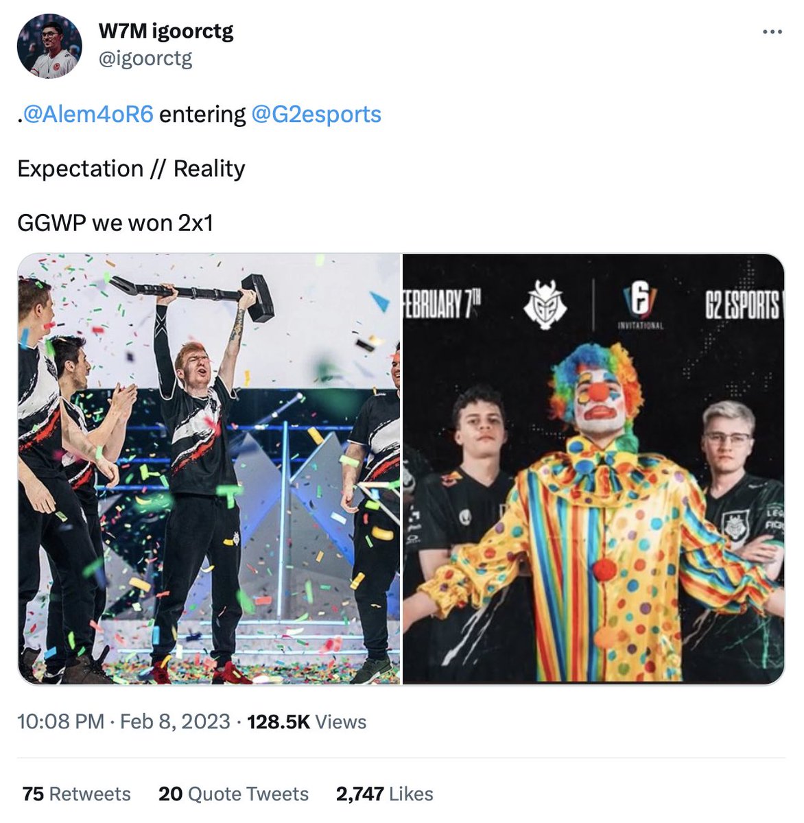 R6 images that precede unfortunate events tweet media