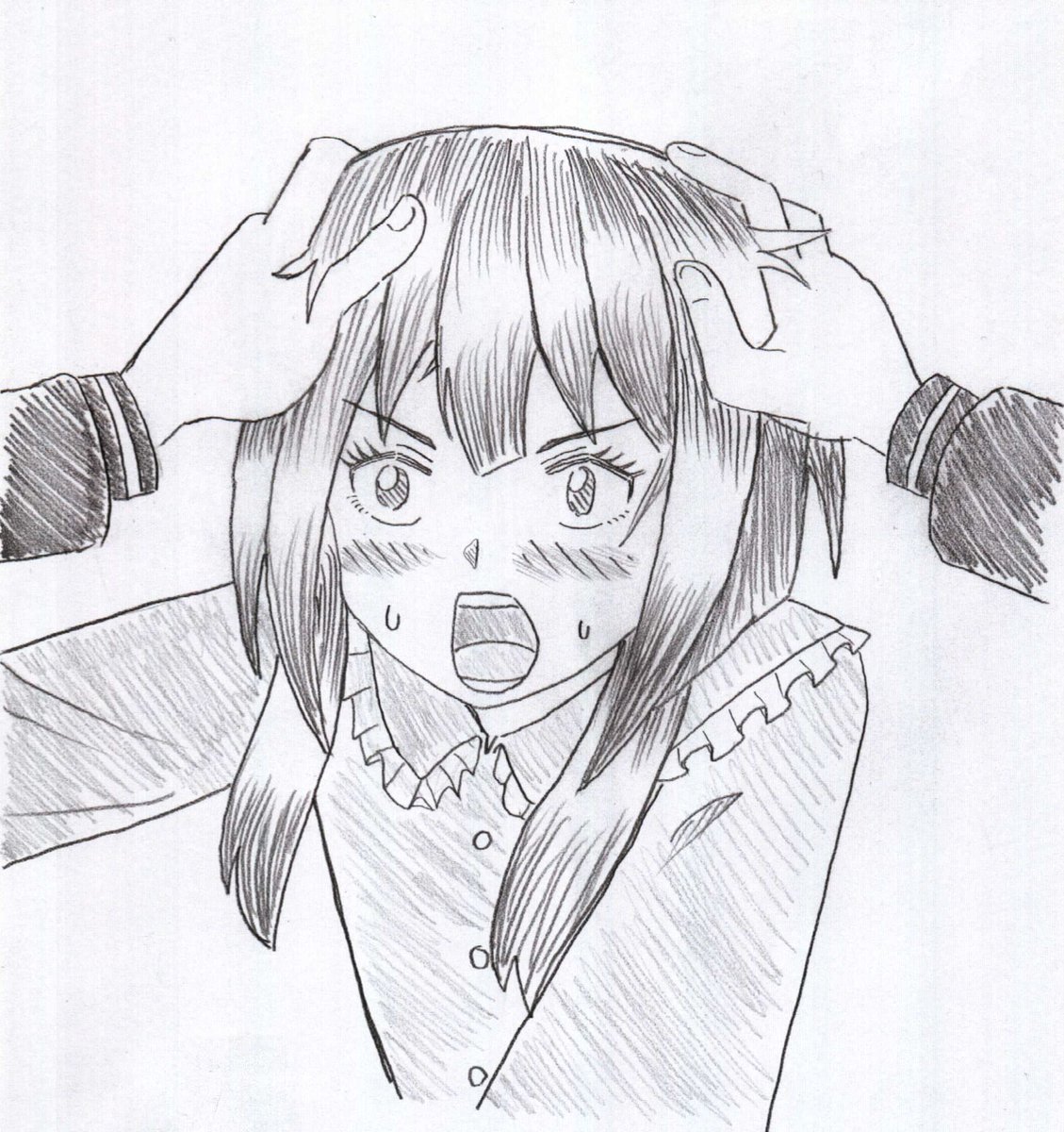 めぐみんの寝間着
久しぶりのシャーペン画です
こうしてアニメの模写をしてるとめぐみんの髪型ってこうなってたんだなと勉強になります
あとこのすばはとても表情が豊かですね
#この素晴らしい世界に祝福を #このすば #めぐみん