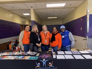DCSDEdMedia's tweet photo. Thank you @dcsdfamilyenga1 for supporting the 2023 DeKalb Helen Ruffin Reading Bowl Competition by providing the I.M.P.A.C.T. Mobile Learning Hub to share with parents, students, and community members. @DeKalbSchools #KeepingStudentsFirst #ILoveDeKalb https://t.co/QV5zrdn705