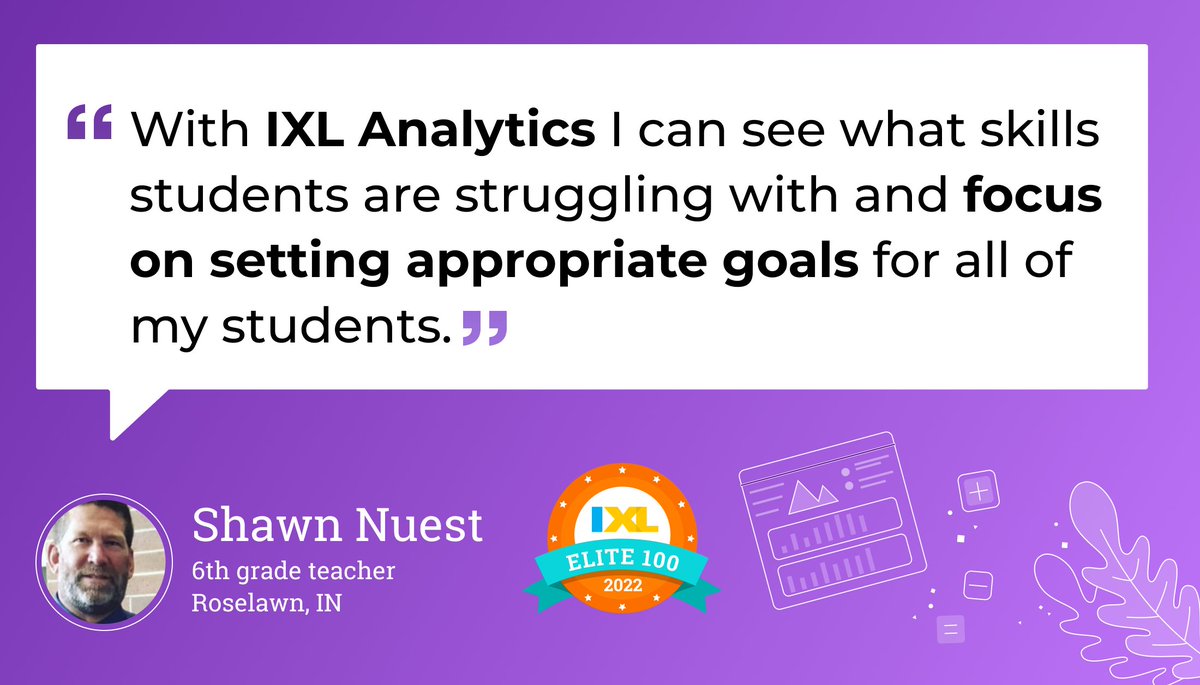 IXLLearning's tweet photo. Meet students where they are with real-time insights into their knowledge levels: https://t.co/irN5vQko3Z #IXLElite100 https://t.co/laBdqoKsLy