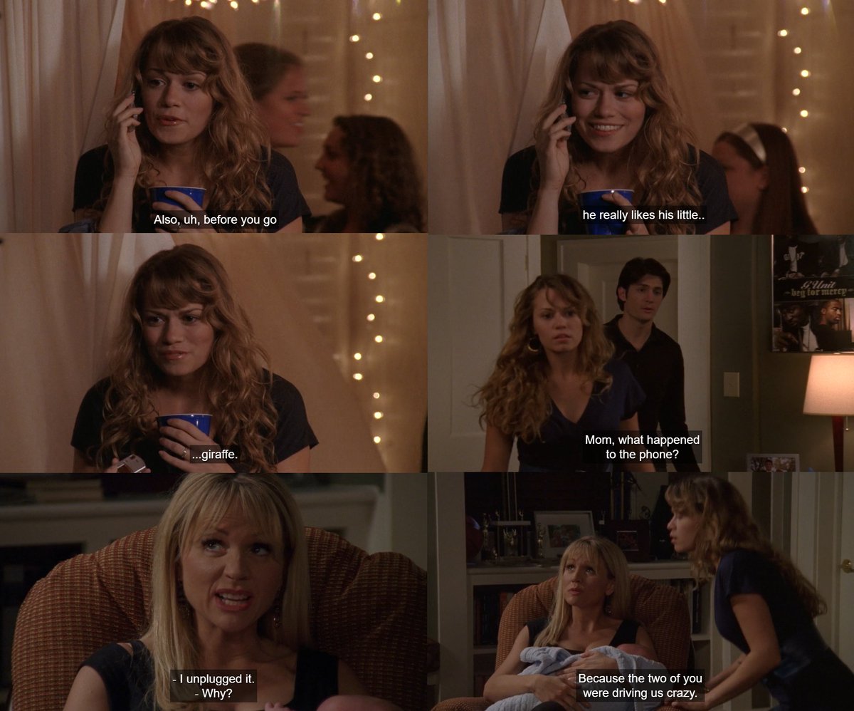 pacepeterlawyer's tweet photo. Nathan: I might have called a couple times.
Deb: Six times.
Haley: You crazy, obsessive parent.
Deb: You called eight.
๐๐
#onetreehill #naley #haleyjamesscott #nathanscott #debscott #jamiescott https://t.co/NM0qNchYgd