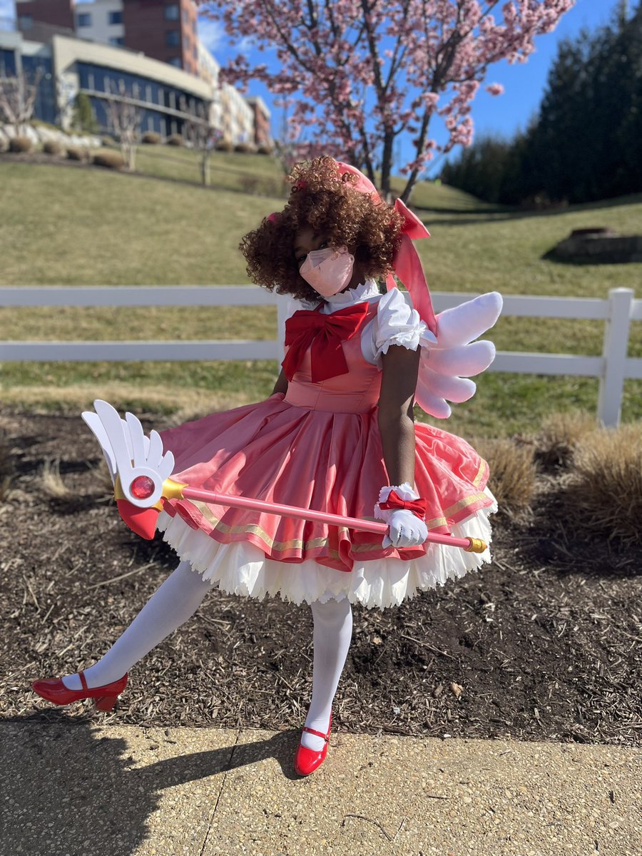 Jazzybubbless's tweet photo. Literally almost forgot to take pics at katsu😭😭 #katsucon #Katsucon2023 #CardcaptorSakura https://t.co/fcbRWaWPQl