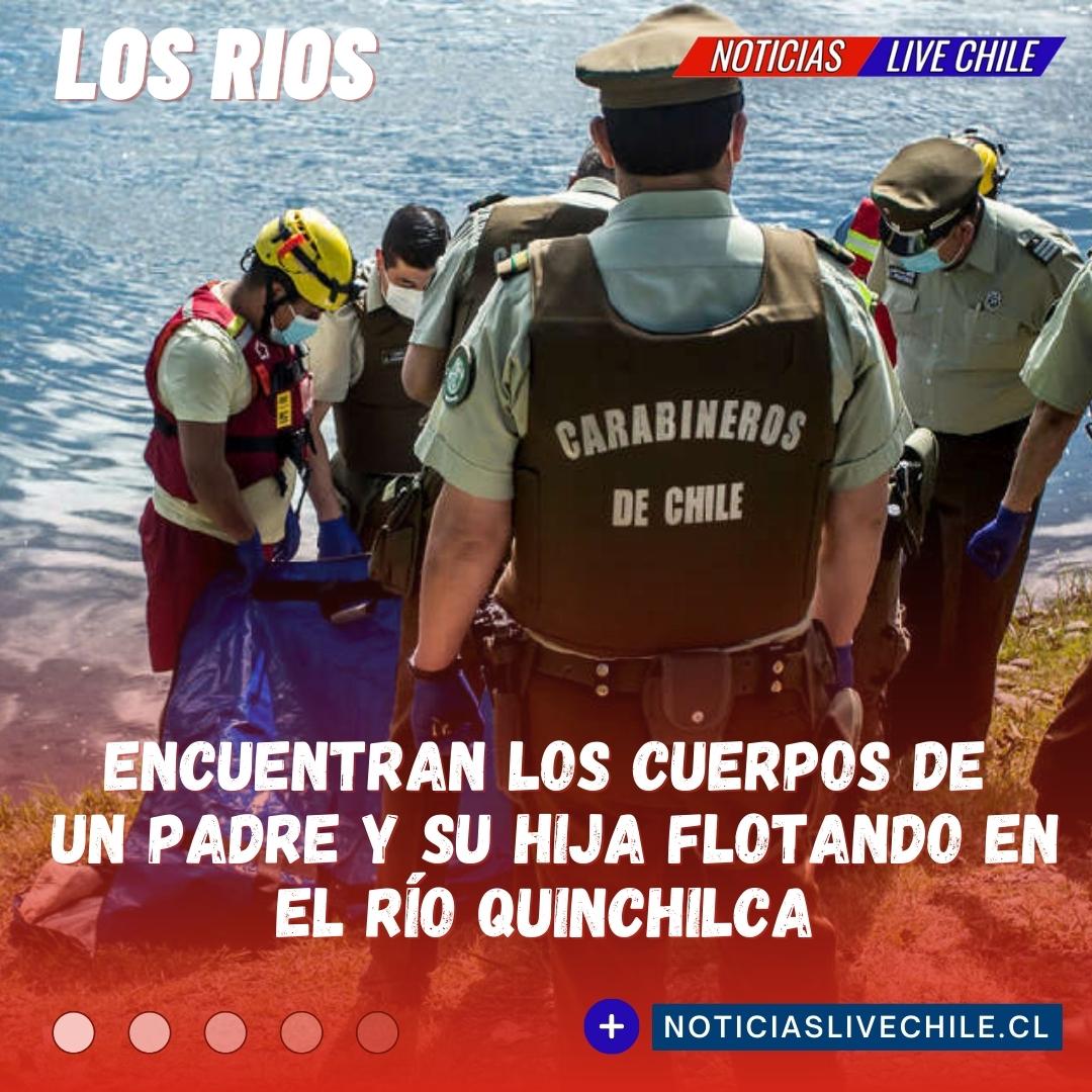 🔴 Un padre de 52 años y su hija de 21 fueron encontrados sin vida flotando en el río #Quinchilca, en el sector Huellas de Los Lagos, a la altura del kilómetro 4 de la ruta T-531, #regióndelosRíos.

Más detalles en Instagram ⬇️
facebook.com/10365322231091…