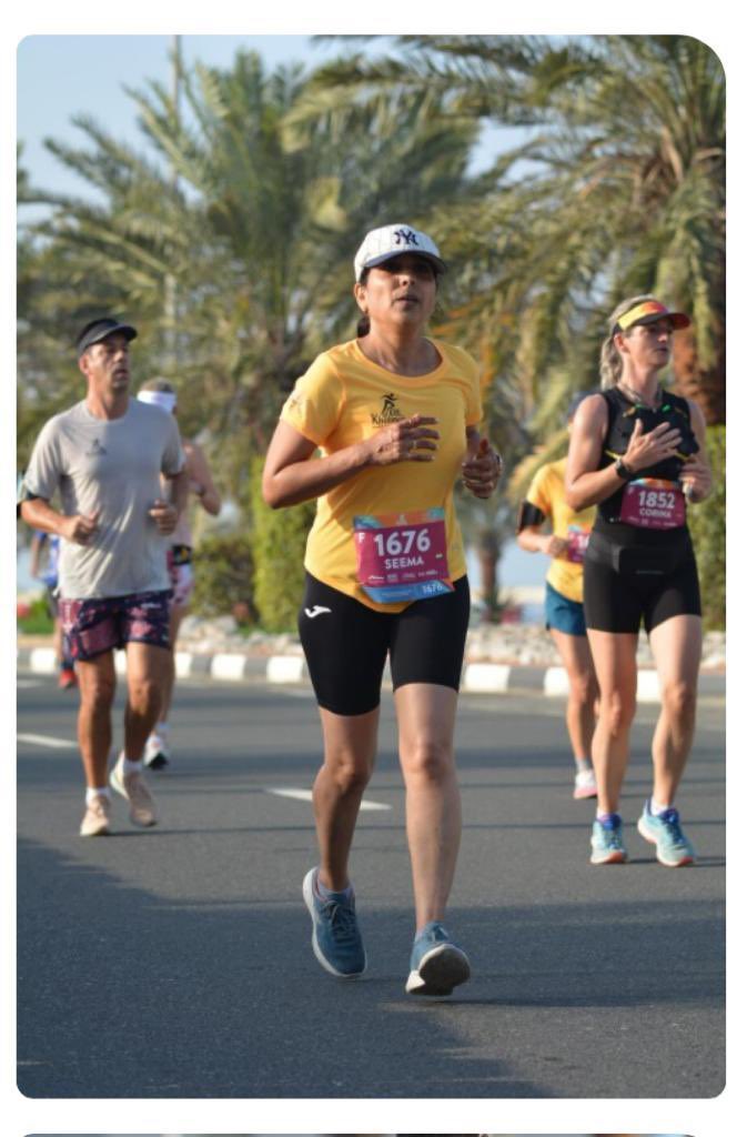 Oh what a feeling!!! #RAKHALF2023 My first half marathon. #dubairunners @DubaiRunning @runnersworld #HealthyLife