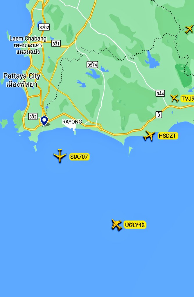FMilcoms's tweet photo. #UGLY41 #AE6AA4 & #UGLY42 #AE64C8 heading North in formation towards Thailand. https://t.co/0CdzVXa0Qg