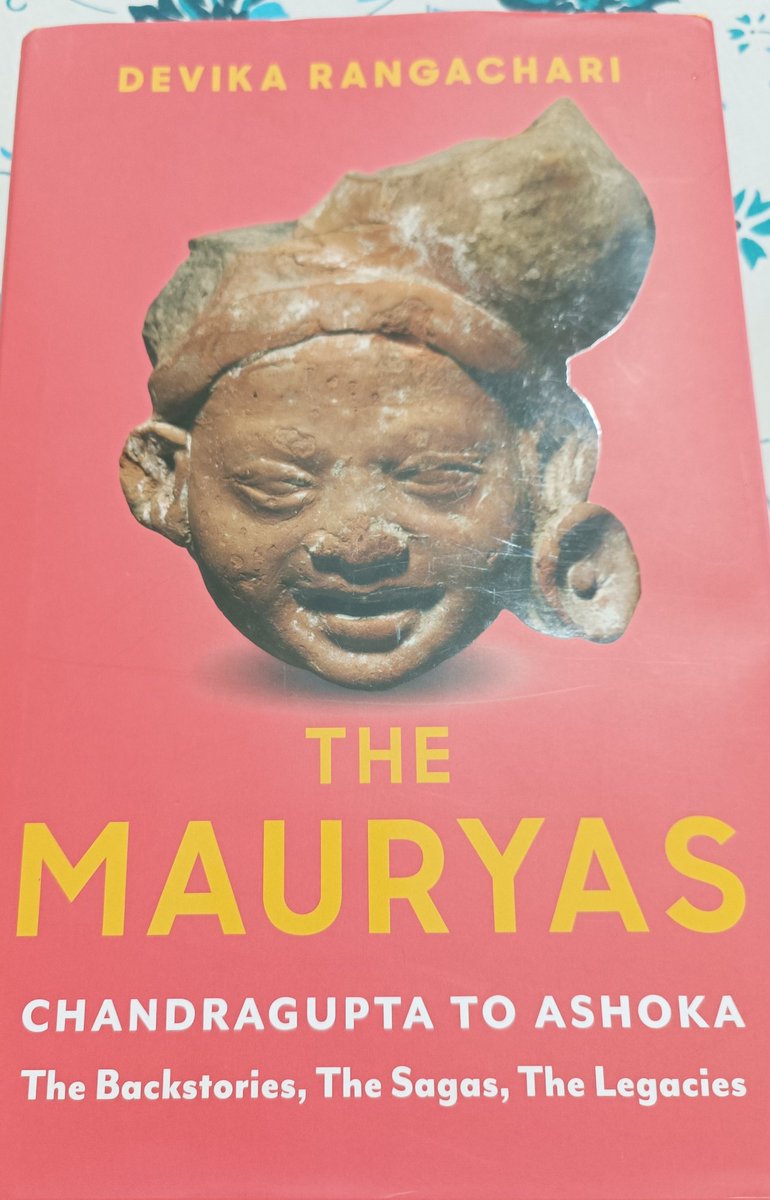 Reading The Mauryas by #DevikaRangachari 
@SimonandSchuster
Excellent print .
Well written , interesting narrative.