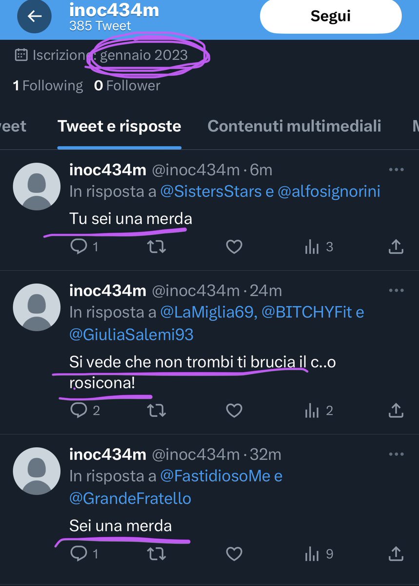 FastidiosoMe's tweet photo. In SOLI 11’di ricerca ecco ben 8account nati tra dicembre e febbraio x sostener #Tontonella e infamar gli altri
@inoc434m
@LucioRosafio
@AdrianaCocco11
@Chicca969
@Danzafitness1 (contro #incorvassi)
@vivailtrashhh (contro #Tavassi)
@FedericaPerch
@AEDONNALISI
#TRUFFALISI #GFvip https://t.co/QHEcu1nzhh