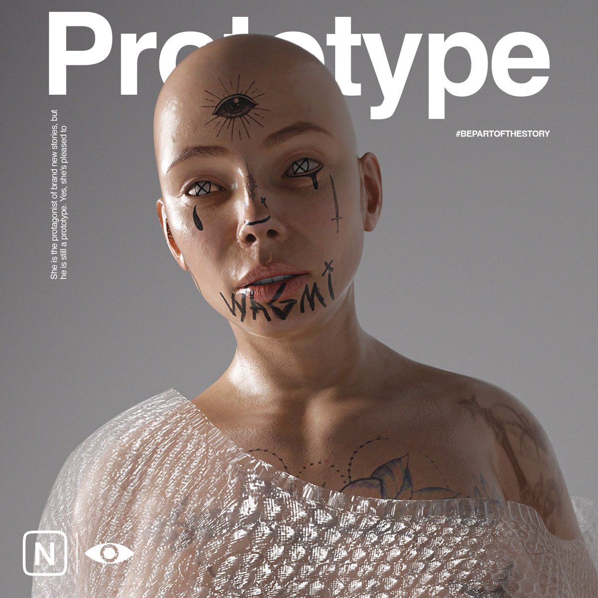 Gm fam!

Stay tuned for the New drop🧯🧯

She is the protagonist of brand new stories, but he is still a prototype. Yes, she's pleased to meet you too.

“Prototype” Drop is tomorrow on <a href="/niftygateway/">Nifty Gateway Studio</a> 🔥🔥

#BEPARTOFTHESTORY