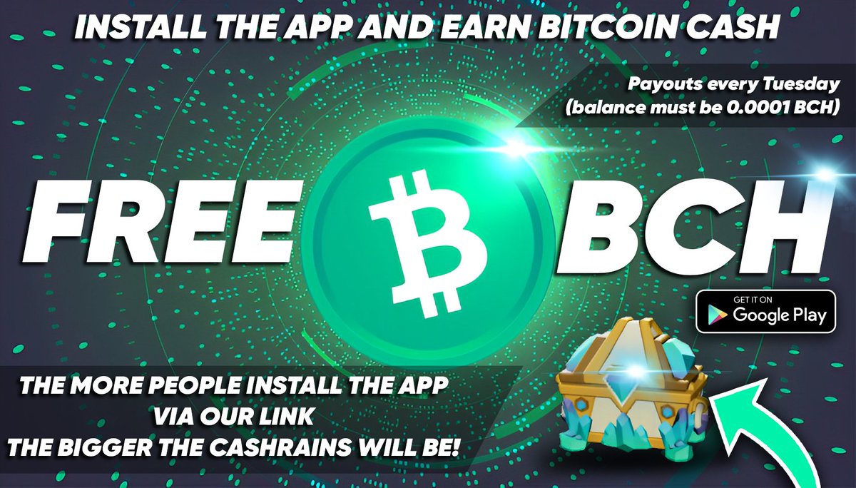 Free Bitcoin Cash ✪ tweet media