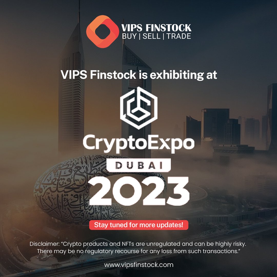 VIPS_Finstock's tweet photo. VIPS Finstock is attending and exhibiting a booth at Crypto Expo Dubai 2023.
Itโs a crazy routine behind the scenes, and we are excited to share all the live updates from Dubai with you all.
Wish us luck!
#vipsfinstock #cryptoexchange #crypto #cryptoexpo #cryptoexpodubai https://t.co/zyId7ieTBg