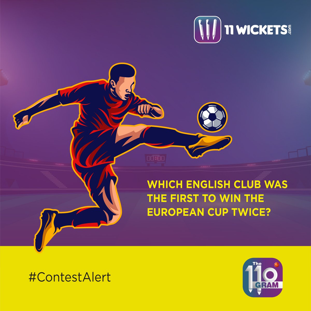 11_wickets's tweet photo. Which English club was 1st to win European Cup twice?
Answer in the comments
Like & Save this post
Follow @elevenwickets
Tag 5 friends to participate
๐๏ธContest ends on 24.02.23
Winner announcement on 25.02.23
#11Wickets #EnglishClub #EuropeanCup #FebruaryContest #ContestIndia https://t.co/d7OIjFcDU2