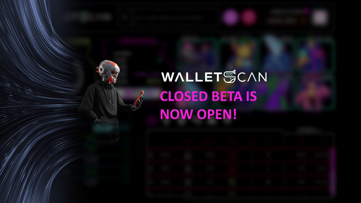 Walletscanco's tweet image. 🔔 We are pleased to announce that @Walletscanco closed-beta is open 🐋

📌Please DM for access. 

#WalletScan #DeFi #PortfolioTracking #NFT