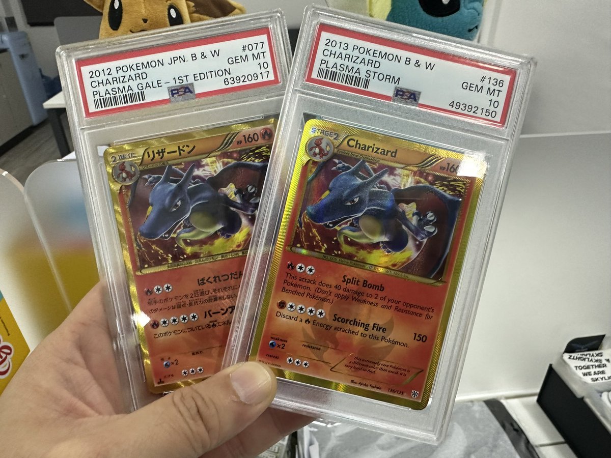 SkylightzG's tweet photo. PSA 10 Charizards - 21 https://t.co/Sj42FW3Fy5