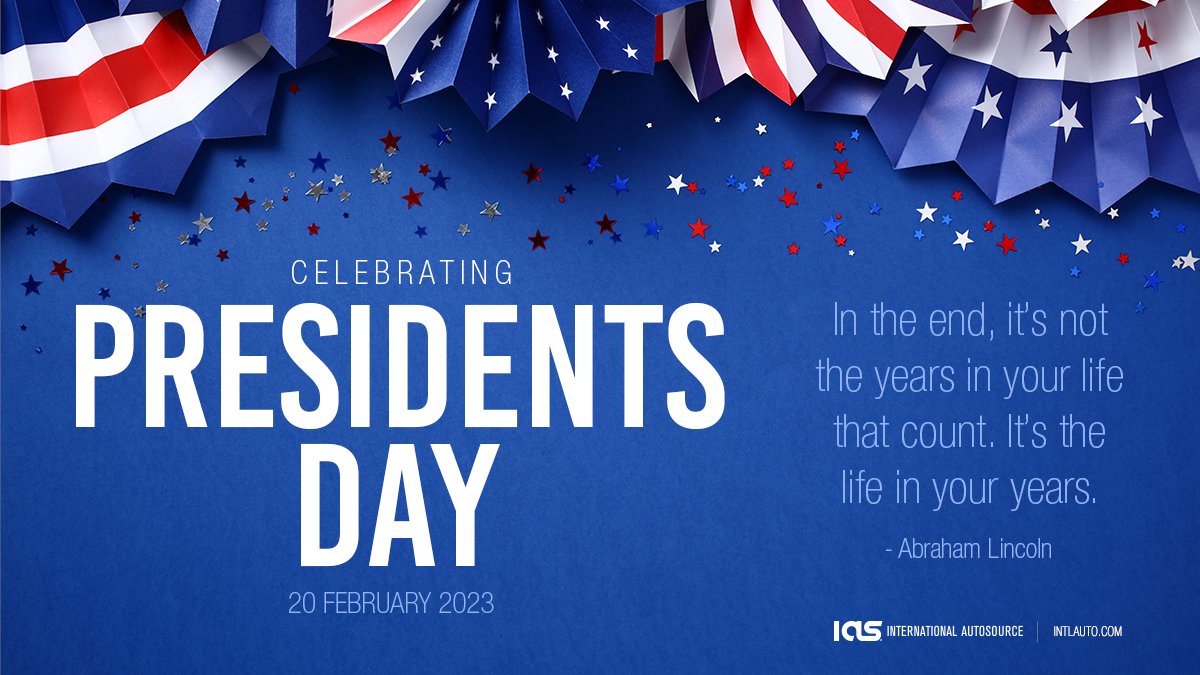 IntlAutoSource's tweet photo. The team at International AutoSource recognizes and celebrates Presidents Day with pride. We honor the legacy of those who came before us and influenced so many aspects our lives today.
#presidentsday #internationalautosource #IAS #expats #expatlife
https://t.co/1PcTllzIuU https://t.co/sgQwoteuRD