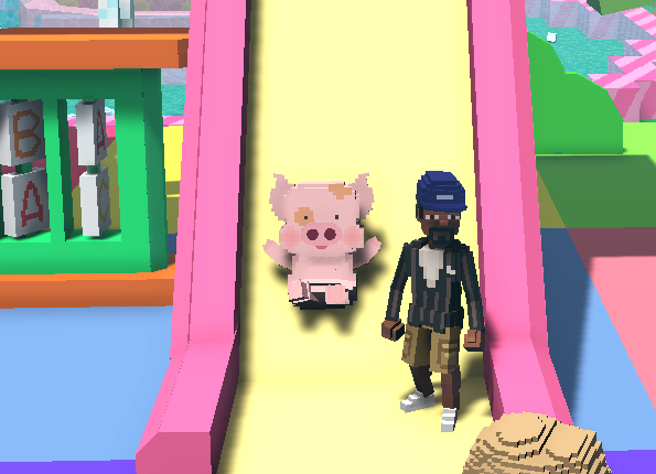 MetaversGuy's tweet photo. @TheSandboxGame I found McDull in McDull LAND! 🐷 #LunarNewYearTSB 
❤️ @TheSandboxGame yeah found the little guy, let's go https://t.co/molJXGm77b