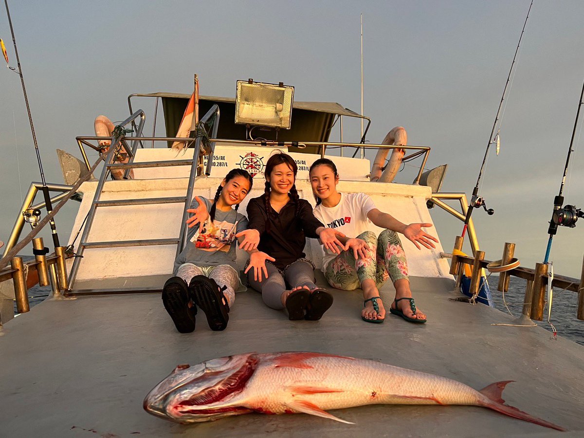 釣りガール🎣
インド洋に釣りに行ってきた😝✌🏻