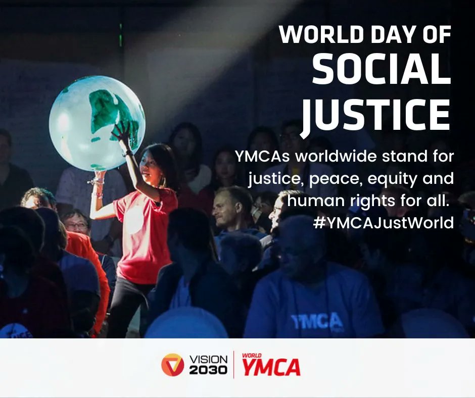 Today we join the world to  Commemorate  WORLD DAY OF SOCIAL JUSTICE 
"Overcoming Barriers and Unleashing Opportunities for Social Justice"
promotes the importance of fair and just relations between the individual and society. 
#WorldDayOfSocialJustice
#YMCAJustWorld