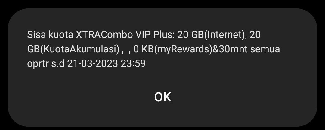 CMNKproduction's tweet photo. @myXLCare @myXL @myXL_Sulawesi yang dipesan brp gb yang masuk berapa 🥴 mana diaplikasi g bisa dicek lagi. 

awalx tgl 18 isi paket 62gb. kaget tiba2 dpt sms kuota abis tgl 20. rekor tercepat abisin kuota seumur hidup. akhir sy beli lagi, eh pas cek kuotax emang kurang bambang! https://t.co/G9Pw26YAny
