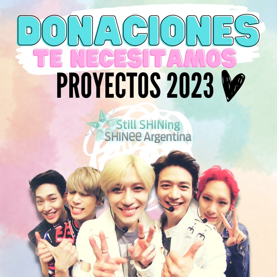 SHINeeArg's tweet photo. 💎 Donaciones #SHINee Argentina 💎 @SHINee

Dejamos el link en el cual encontrarán la forma de colaborar con donaciones a través de MP para ayudarnos a seguir difundiendo y participando de proyectos grupales e individuales ¡Ayúdanos!

☆ https://t.co/1EEbioaKDN

¡Muchas gracias! https://t.co/U4zhb71CYC