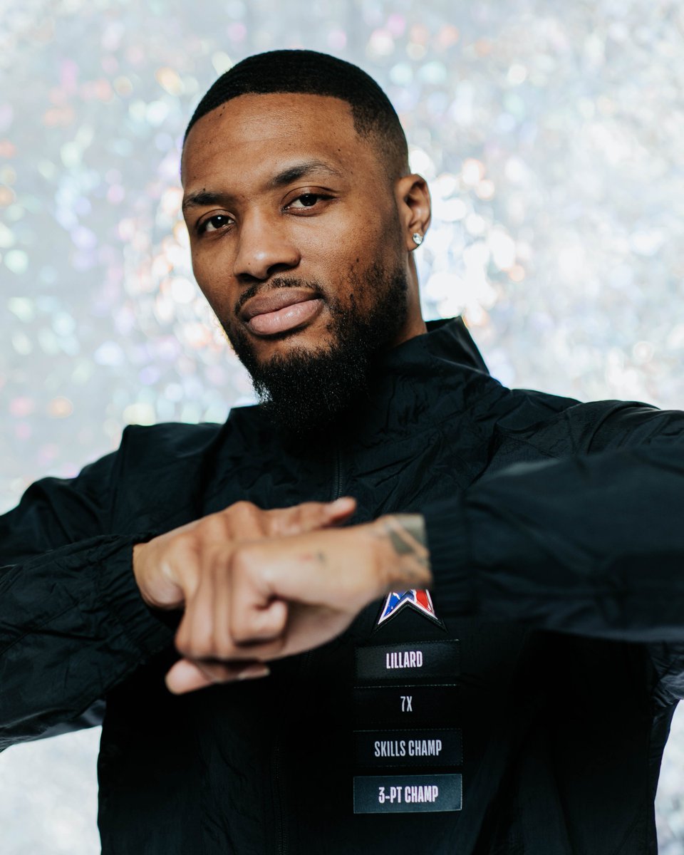 NBAAllStar's tweet photo. 7x All-Star Damian Lillard 🌟🌟🌟🌟🌟🌟🌟

2023 #NBAAllStar Game LIVE on TNT https://t.co/sWPZzhhUU4
