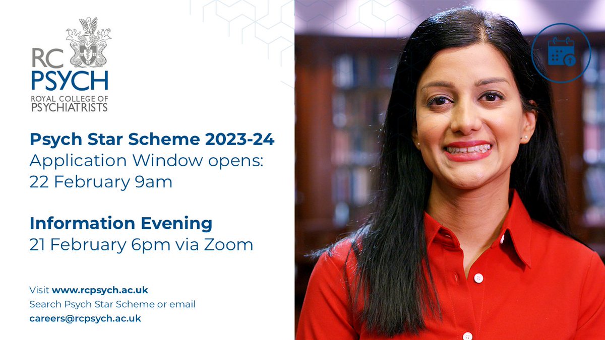 chriswalshpsych's tweet photo. 📍 Information Evening TOMORROW (18.30-20.00) for @rcpsych #PsychStar - register and more information here:

🔗 https://t.co/Ln1rBjNuQW

Hope to see you there! 
⭐️⭐️⭐️⭐️⭐️

🙋‍♂️🙋‍♀️ @Choose_Psych @HylandDeclan @NikkiLCochrane @nikkixnabavi https://t.co/eA5LUlBa2i