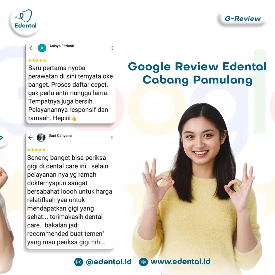 Edental001's tweet photo. Tuhhkan review-nya aja bagus bangettt di google maps 😍

Yukkk orang Pamulang kalo mau perawatan gigi di Edental cabang Pamulang ajaaa 😍

#googlereview #klinikgigi #Trending https://t.co/3cUPvKzpvI