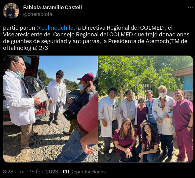 Luchostein's tweet image. Guantes de seguridad y antiparras, muy poco útiles contra #Covid19, así como las mascarillas quirúrgicas al mentón, ya que se propaga mediante aerosoles respiratorios, necesitándose respirador N95/FFP2 bien ajustado, ventilación y filtrado de aire interior
#CovidFail @colmedchile