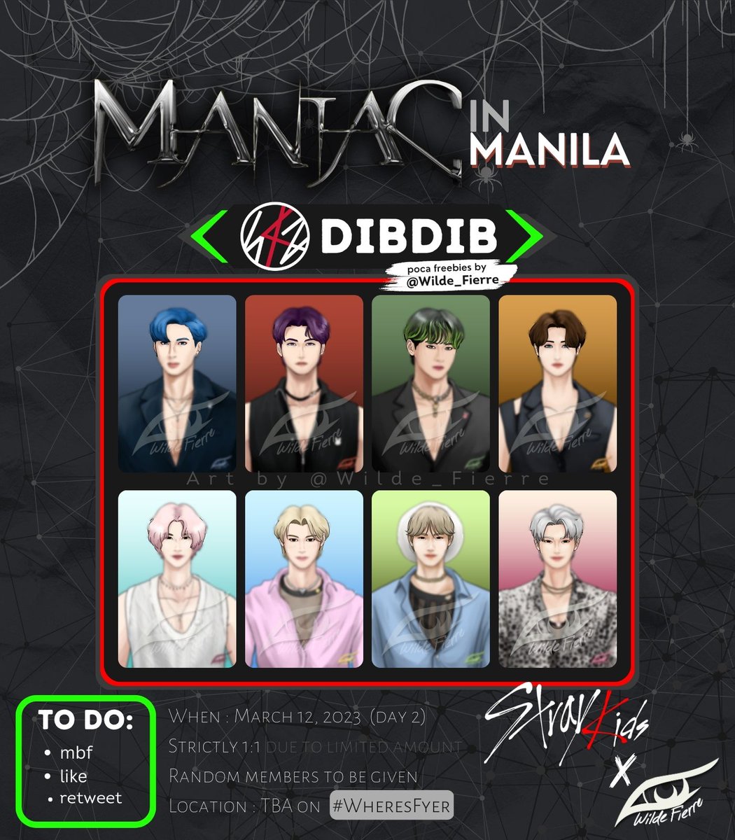 Wilde_Fierre's tweet photo. ๐ฅSKZ in Manila 2023๐ฅ
SKZ Dibdib art print poca freebies
Day 2 fan support by @Wilde_Fierre
โ mbf, rt,โฅ๏ธ
โ open for trades & donations (see thread)
โ read 2nd pic when claiming
โ know where I am thru #WheresFyer
#FyerFreebies
#SKZinManila2023 #MANIACinMANILA #MANIAC_IN_MANILA https://t.co/nMIqKugIz2