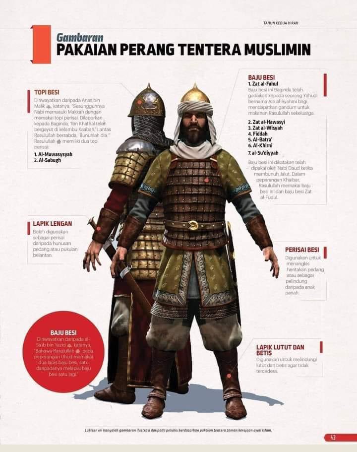 amrufateh's tweet photo. Mari belajar Sirah.

Ilustrasi yang terkandung dalam buku Ensiklopedia Perang Rasulullah صلى الله عليه وسلم.

*Sebahagian sifat pakaian perang Rasulullah صلى الله عليه وسلم juga dimuatkan oleh Imam al-Tirmizi di dalam al-Syamail.

#ThaqafahMuslim https://t.co/N6hx4l6Z2m