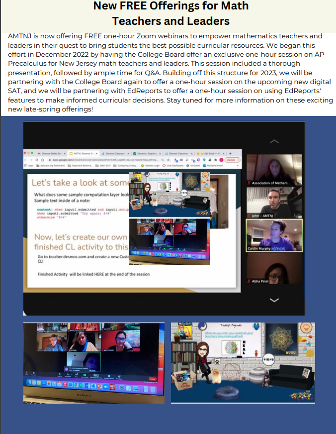 AMTNJ - Association of Math Teachers of New Jersey tweet media