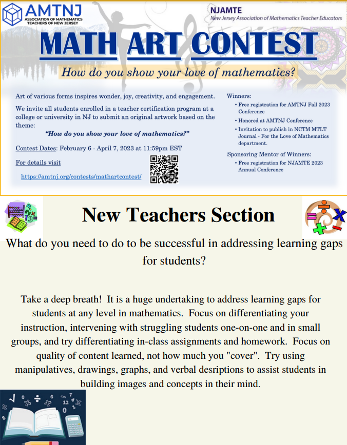 AMTNJ - Association of Math Teachers of New Jersey tweet media