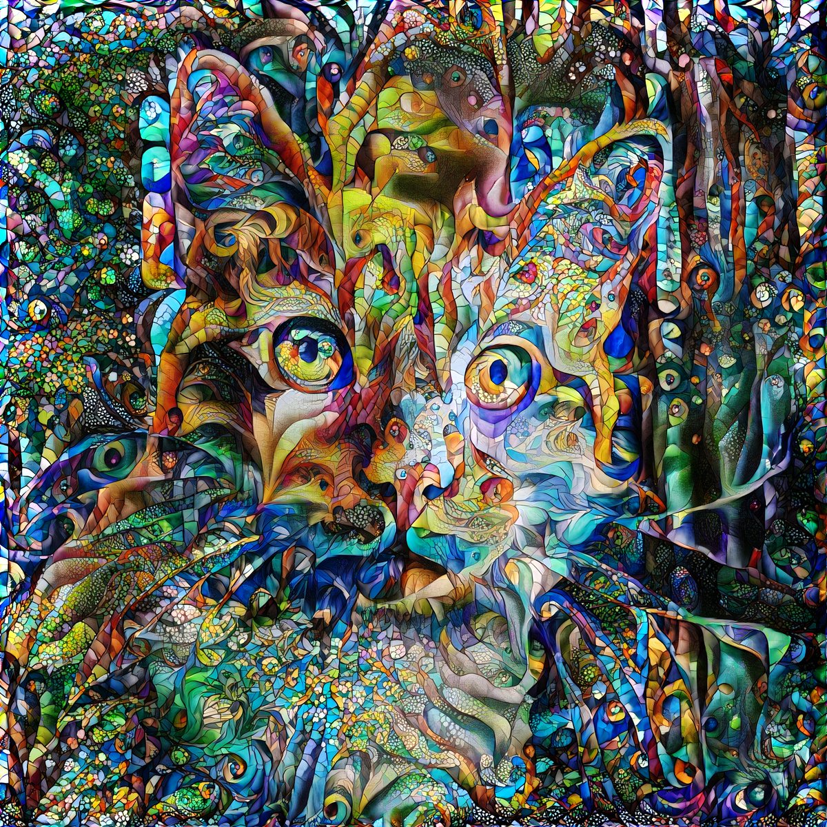 DeepDreamsNFT's tweet image. dat mew mew #deepdreams #nft #catsonacid