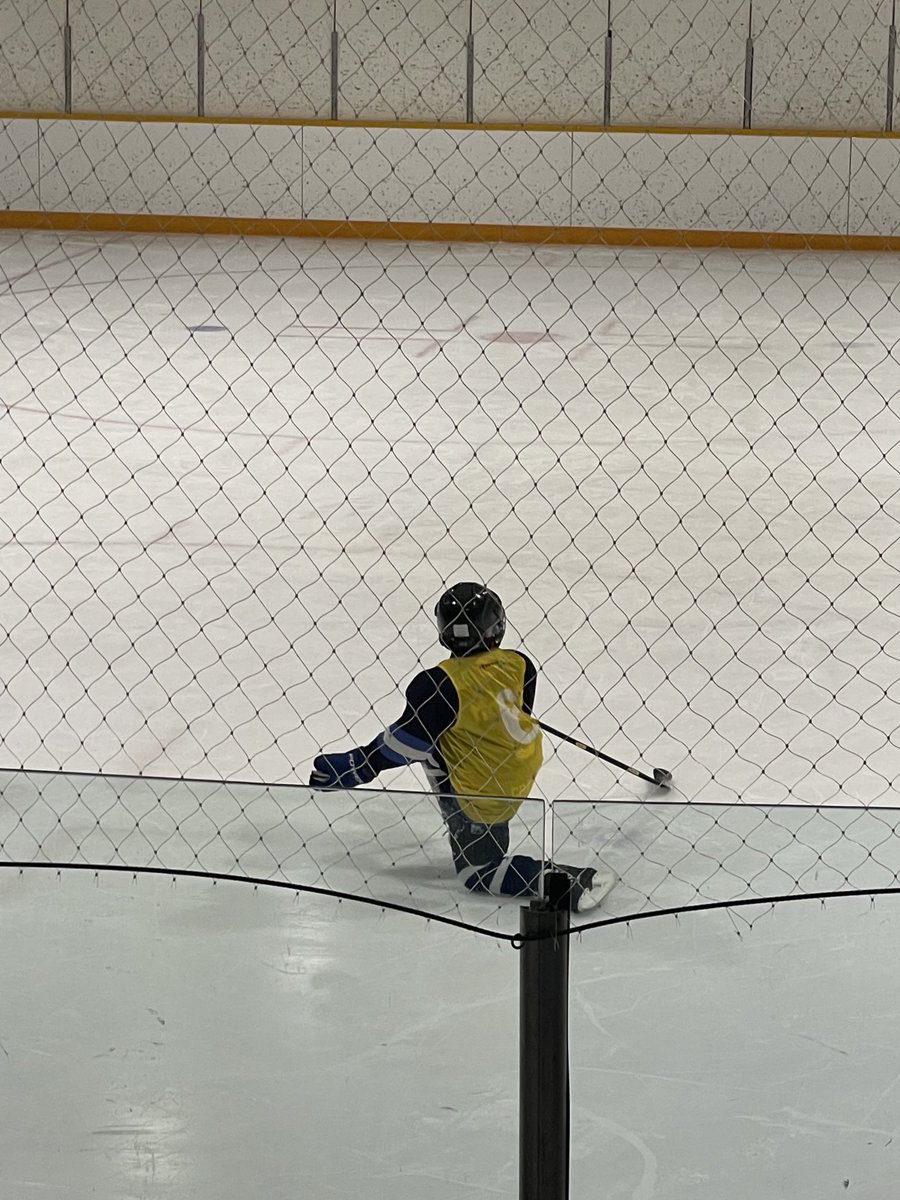 He does this every time he scores lol. Zayn played 2 games today. So proud of him. #hockeytournament #timbitshockey