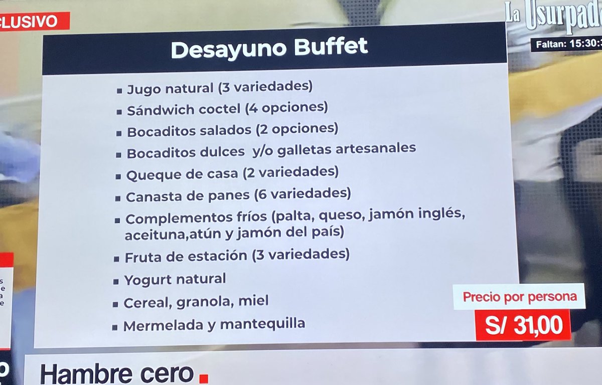 JoannaCastroPe's tweet photo. Aquí los detalles de @Cuarto_Poder 👇🏻 se pasó de un menú de casi 16 soles a los 80 soles diarios, para cubrir la alimentación de los congresistas en eventos (plenos, comisiones, etc). Contando solo los 18 plenos en los últimos meses se llega casi a los 450 mil soles.👇🏻 https://t.co/SJCX8FS7QV