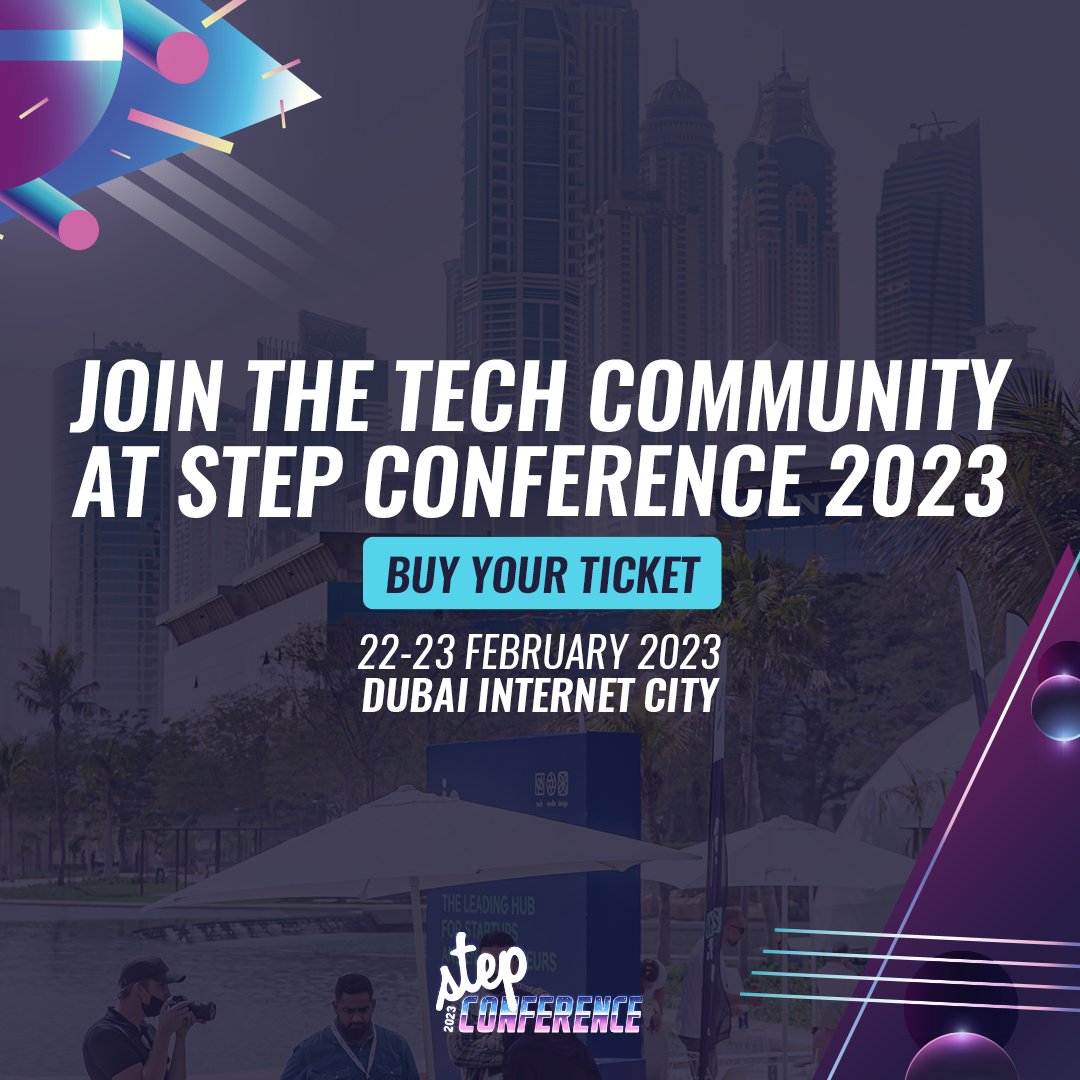 Two days left until @stepconference 2023 at #DubaiInternetCity.

Here's a special discount code for our community: ECO-RLJ786

dubai.stepconference.com

#stepconference #startup #community #fiworldwide #dubai #uae