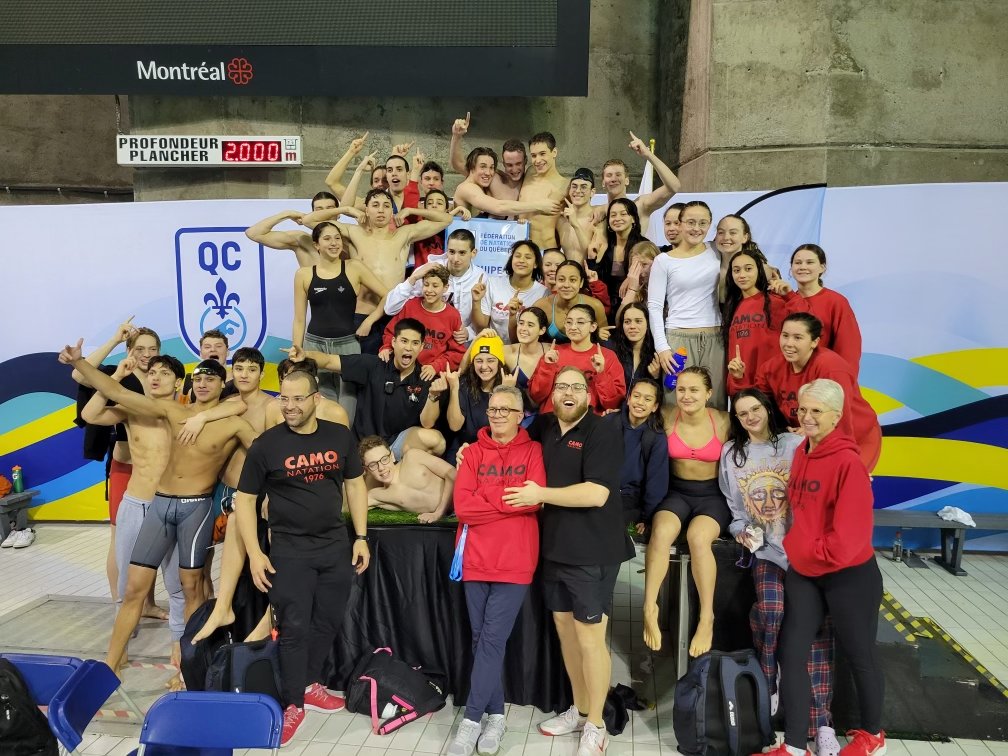 La Coupe du Québec Junior/Senior 2023 vient de prendre fin et nous avons eu droit à tout un spectacle du début à la fin !

Félicitations à CAMO Natation qui remporte la bannière d'équipe gagnante ! 👏🏻

Pour consulter le classement final : bit.ly/41c42cz