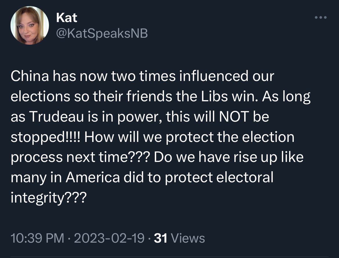 johnsgunn's tweet photo. Kathy is again calling for violence and an armed overthrow of our democracy.
She doesn’t have a problem with the New Brunswick elections, which follow the same regulations as the Feds though…
#UnmaskKathy #ScaredyKat #ivermectininsurrection https://t.co/xhSM9Nyplt