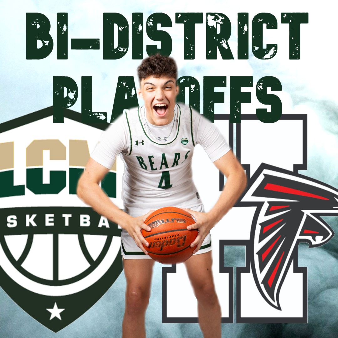 1st Round vs <a href="/HuffmanHoops/">Huffman Hoops</a> 
Tuesday, 7:00 pm at PNG

We need <a href="/LcmSection/">LCM Student Section</a> and a big crowd!  Come check it out!

<a href="/LCMBearFacts/">LCM Bear Facts</a> <a href="/hoopinsider/">Hoopinsider</a> <a href="/Tabchoops/">𝙏𝘼𝘽𝘾🏀📋</a> <a href="/LCMHSCHEER/">LCM Cheer</a> <a href="/OrangeLeader_Tx/">Orange Leader</a> <a href="/AshlyElamSports/">Ashly Elam</a> @saphirec98 @MikeKFDM <a href="/BmtExam_Sports/">Bmt Examiner Sports</a> <a href="/djones8301/">Doug Jones</a>
