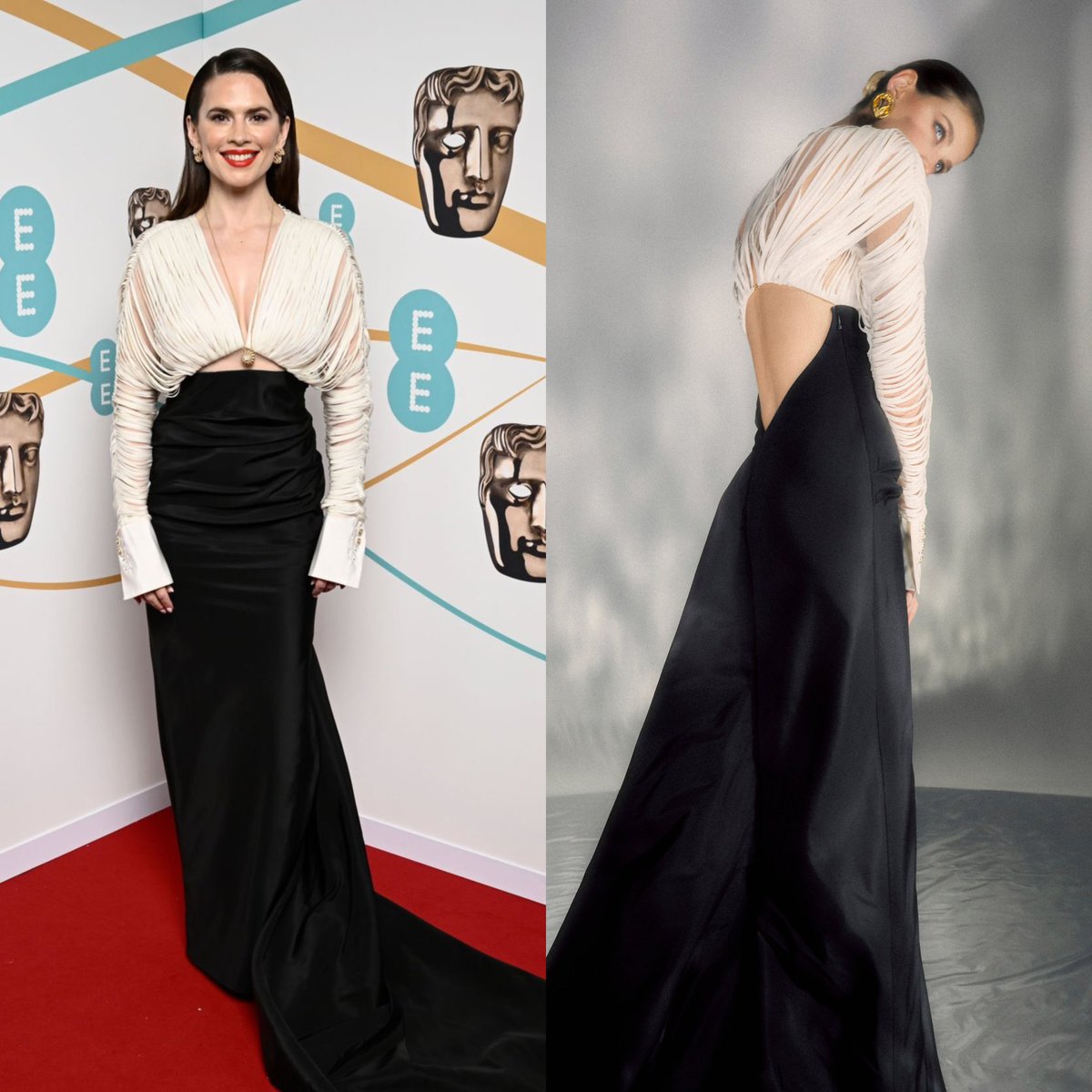 cfm_style's tweet photo. Hayley Atwell in Cong Tri Fall 2022 RTW for the 2023 EE BAFTA Film Awards.
#HayleyAtwell #CongTri #BAFTA2023 #BAFTAs https://t.co/tariH5Nipz