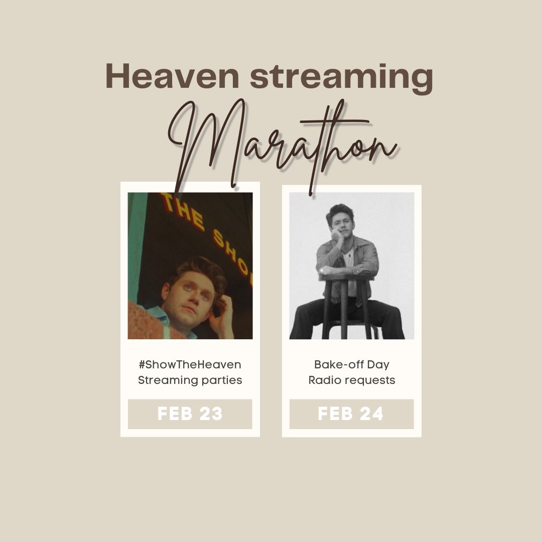 niallstreams's tweet photo. STREAMING PROJECT FOR #HEAVEN 

Join us all week on this streaming marathon!! @NiallOfficial  we need all your help to increase the streams of #Heaven and request everywhere! Let’s do this https://t.co/lcLn2FGnxq
