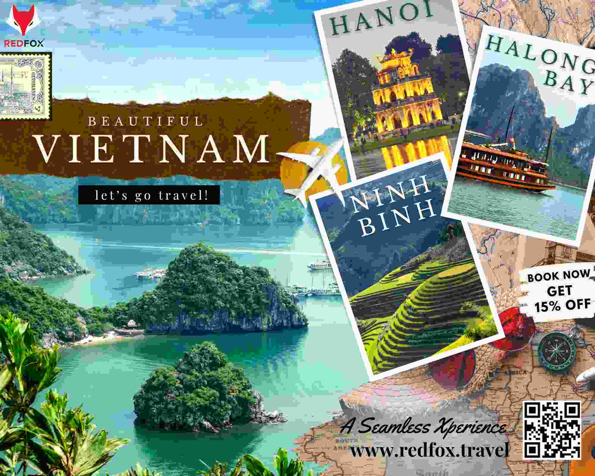 EventsRedfox's tweet photo. Explore beautiful #Vietnam
#Hanoi – #HalongBay – #NinhBinh 
Discover the vibrant city of Hanoi, relax and bask in the tranquility of Halong Bay and Ninh Binh offers a playground for thrill-seekers and a sanctuary to cherish nature.
A Seamless Xperience
https://t.co/kzNIdZwXuC https://t.co/qgQVjSYaTQ