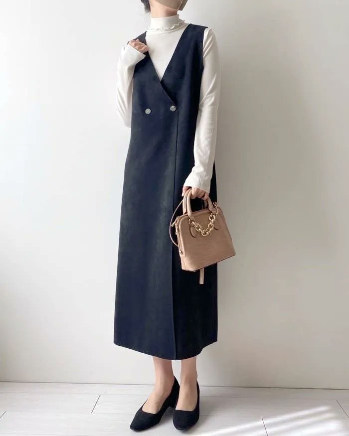 「【ZARA新作】体がすらっと見えて嬉しい〜!美シルエットの「楽ちんワンピ」高級感」|BuzzFeed Japanのイラスト