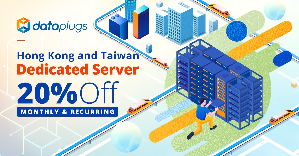 dataplugs's tweet photo. If you’re seeking a high-performance and reliable dedicated server with excellent connectivity – look no further. We’re now offering 20% off on Hong Kong and Taiwan dedicated servers. 
Order Hong Kong Server: https://t.co/KP37iy2MNG 
Order Taiwan Server: https://t.co/LPZopJymBo https://t.co/vUTiCF23hW