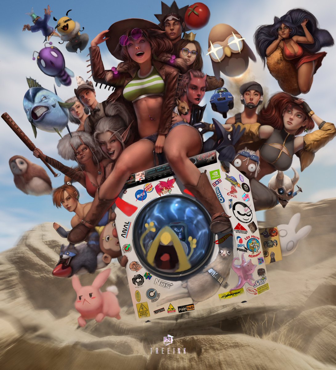 Twitch Art Streamers Family Picture
5+months? Thanks for having me around