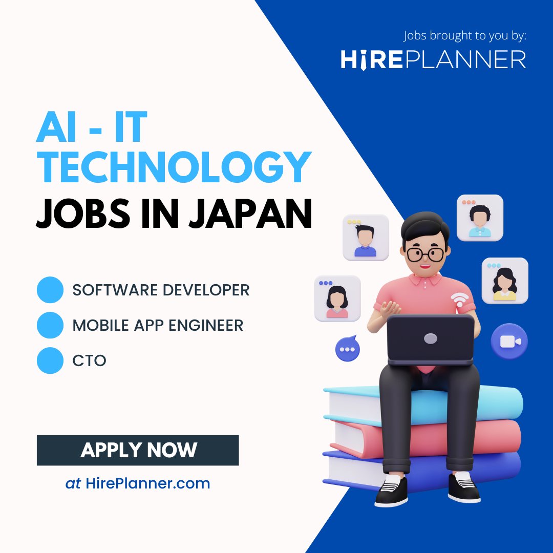 🧑🏻‍💻Hiring now🧑🏻‍💻 
Looking for AI - IT - Technology Jobs in Japan?! 

Job site: hireplanner.com/en/jobs

#Japan #JobBoard #JobSite #JobOpportunities #Jobs #JobsinJapan #Career #hiring #Recruiting #Bilingualjobs #Bilingual #Japanese