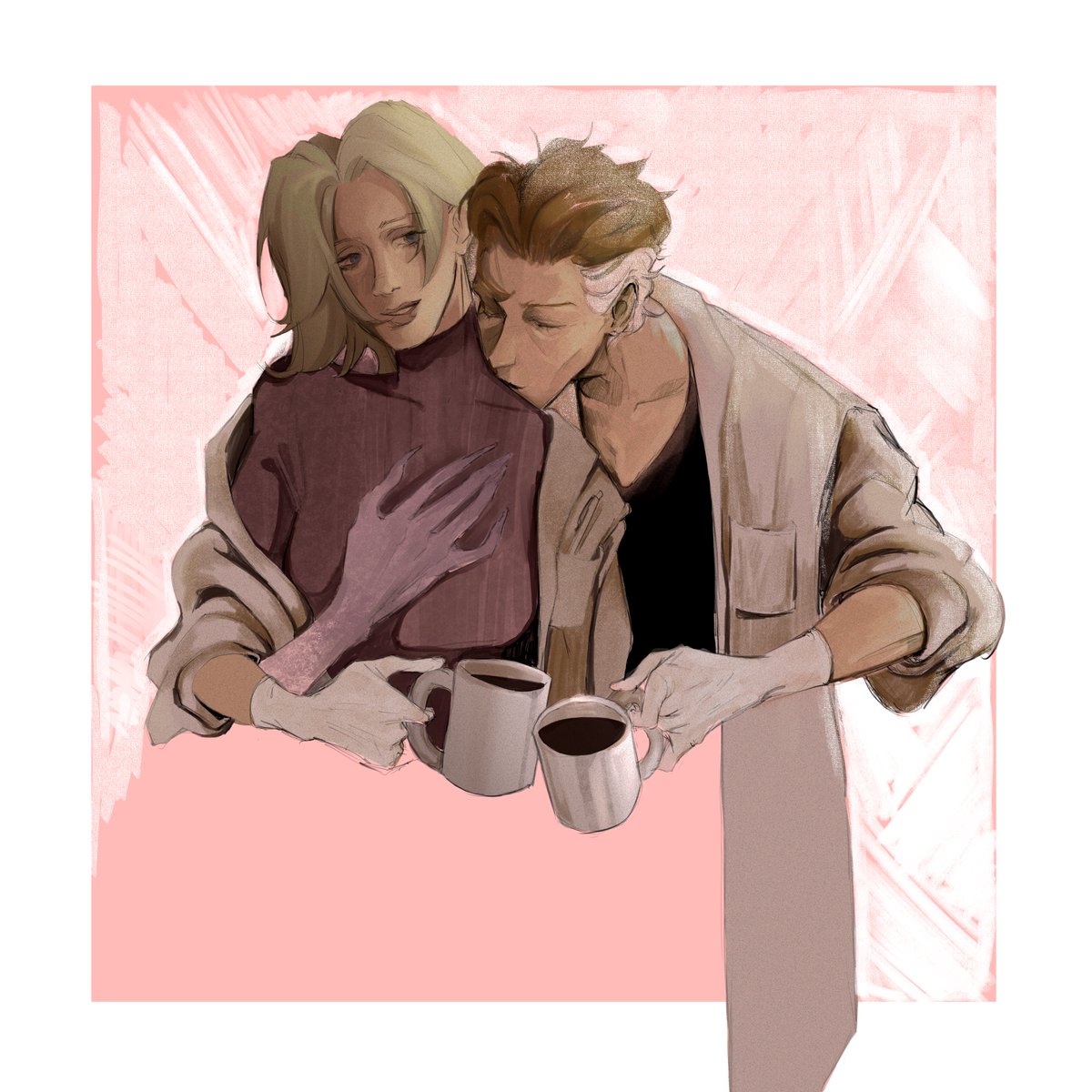 smudged_'s tweet photo. coffee and kisses 
#moicy #moira #mercy #Overwatch https://t.co/17s3HYhvpx